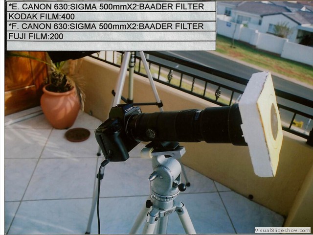 Camera with sunfilter