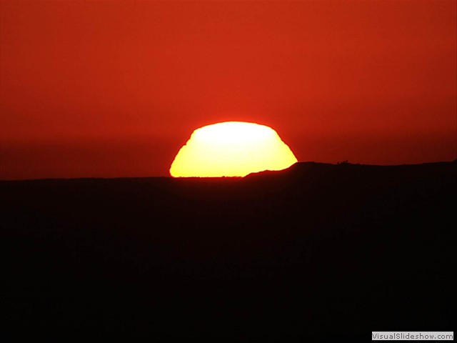 Sun is rising - Venus still visible