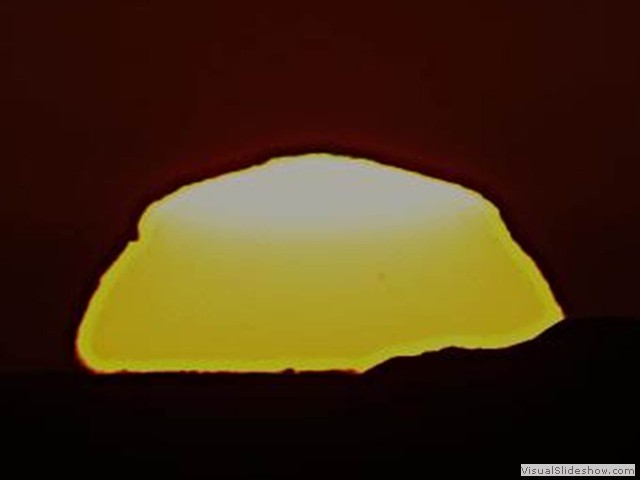 Magnified sun with Venus