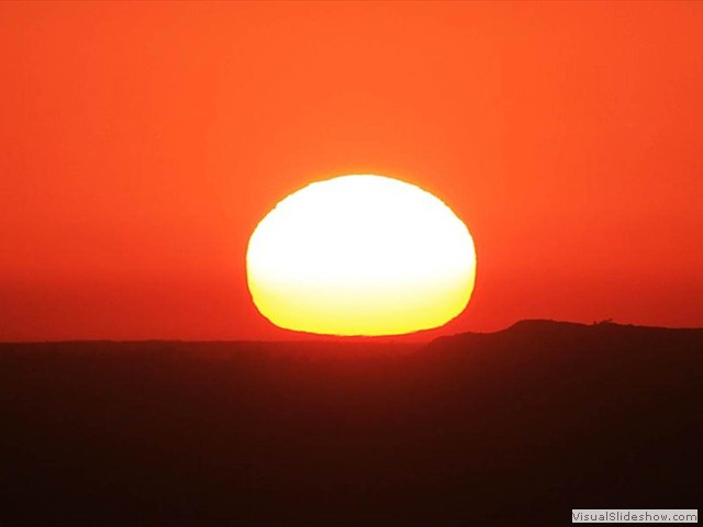 Venus is nearly off the sun's disk