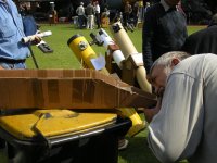 Johan Smit with his demo telescope
